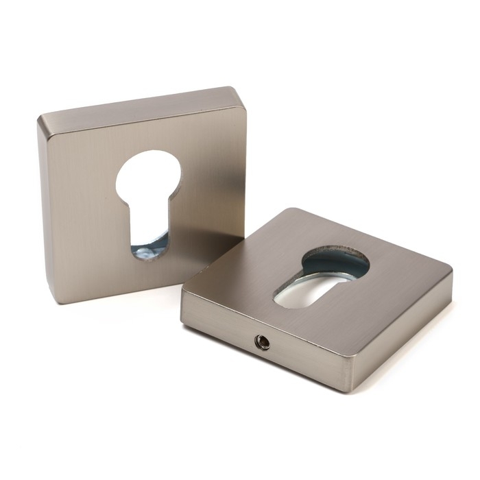 Накладка на цилиндровый механизм LOCKLAND, квадратная, цвет сатиновый никель, комплект. Накладка на цилиндровый механизм LOCKLAND, квадратная, цвет сатиновый никель, комплект.