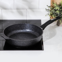 Сковорода &laquo;Гранит Star&raquo;, d=28 см, пластиковая ручка, антипригарное покрытие, тёмно-синий