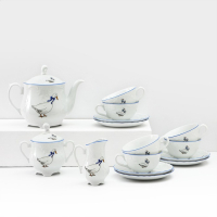 Чайный сервиз на 6 персон &laquo;Рококо. Гуси&raquo;, 15 предметов