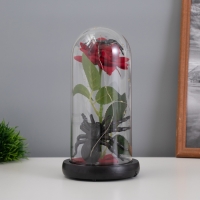 Светильник колба «Паук с розой» 1,5Вт, LED, 3xAAA, черный USB 11х11х21см Светильник колба «Паук с розой» 1,5Вт, LED, 3xAAA, черный USB 11х11х21см