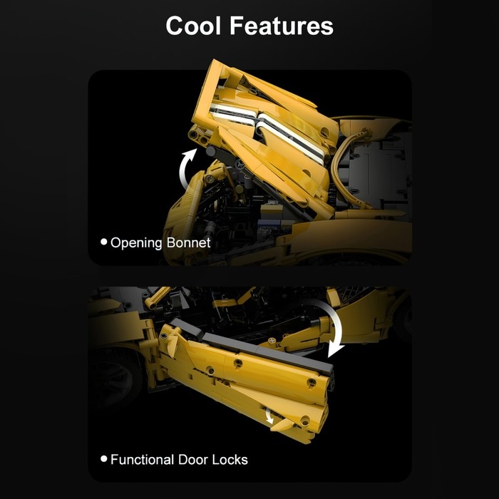 Конструктор радиоуправляемый &laquo;Спорткар&raquo;, 3187 деталей