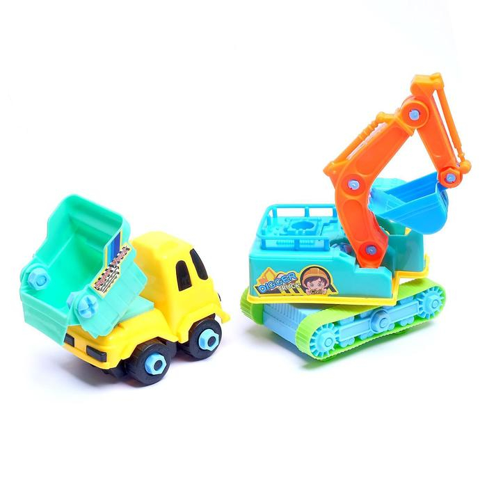 Конструктор винтовой &laquo;Экскаватор с грузовиком&raquo;