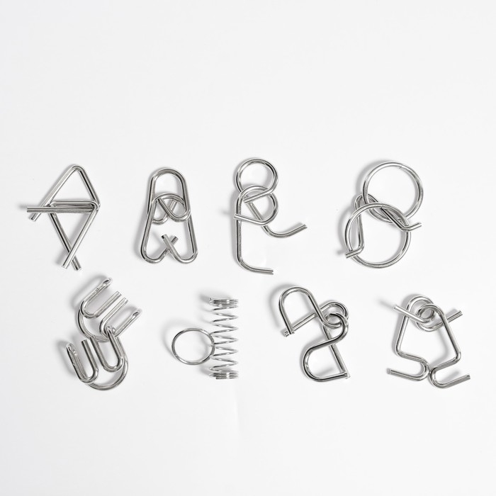 Головоломка металлическая &laquo;Природные явления&raquo;, набор 8 шт.