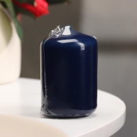 Свеча - цилиндр, 4×6 см, 9 ч, лазурь Свеча - цилиндр, 4×6 см, 9 ч, лазурь