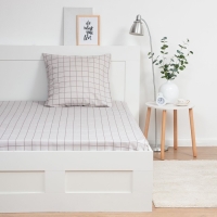 Комплект Экономь и Я &laquo;Клетка&raquo;: Простыня 145х214 см, наволочка 70х70 см, бязь, 100% хлопок