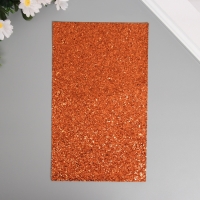 Лист для творчества иск.кожа "Крупные блёстки" оранжевый лист 33х20 см толщина 0,84 мм Лист для творчества иск.кожа "Крупные блёстки" оранжевый лист 33х20 см толщина 0,84 мм