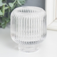 Подсвечник стекло "Галла" двухсторонний d- 5 и 2,2 см прозрачный 6,5х6,5х8,5 см Подсвечник стекло "Галла" двухсторонний d- 5 и 2,2 см прозрачный 6,5х6,5х8,5 см