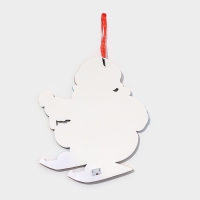 Декоративное светящиеся украшение (подвеска) "Дедушка мороз на лыжах" 33х29,5 см