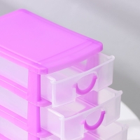 Мини - комод для мелочей 4 секции &laquo;Грэйс&raquo;, 13&times;9&times;15 см, цвет МИКС