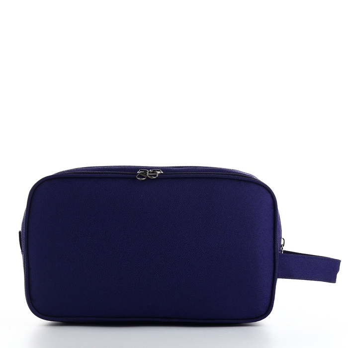 Косметичка на молниях, цвет синий Косметичка на молниях, цвет синий