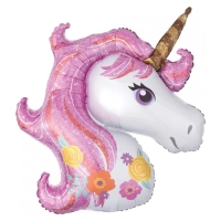 Шар фольгированный 47" &laquo;Единорог&raquo;, розовый