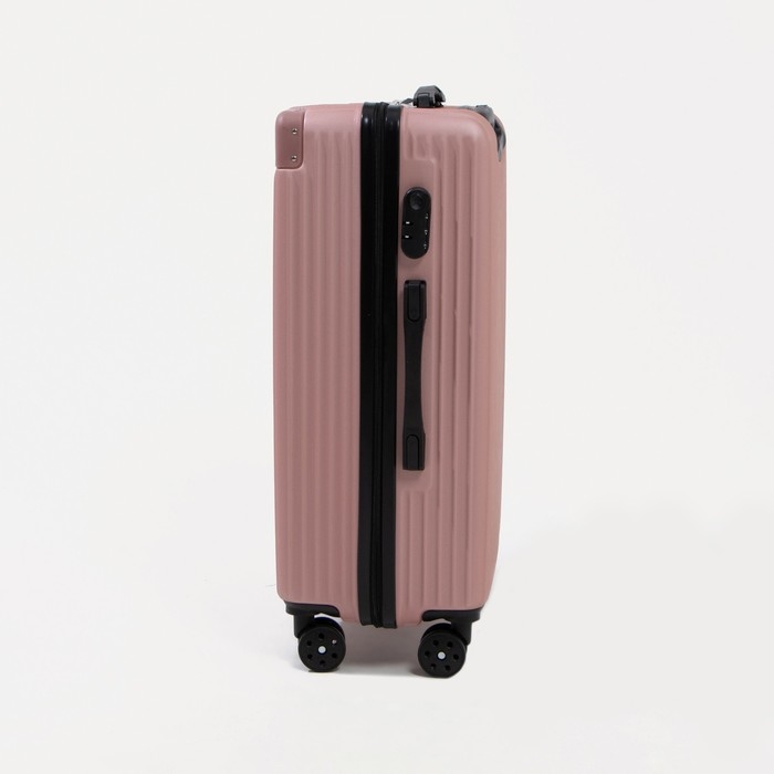 Чемодан большой 85 л (L), отдел на молнии, кодовый замок, цвет розовый Чемодан большой 85 л (L), отдел на молнии, кодовый замок, цвет розовый