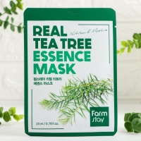 Маска тканевая для лица с экстрактом чайного дерева FarmStay Real Tea Tree Essence Mask, 23 мл Маска тканевая для лица с экстрактом чайного дерева FarmStay Real Tea Tree Essence Mask, 23 мл