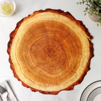 Салфетка сервировочная на стол &laquo;Спил&raquo;, 38&times;39 см, цвет бежевый