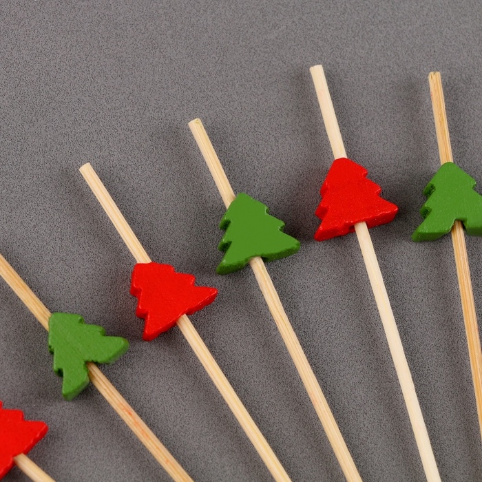 Новый год! Шпажки «Ёлочки», в наборе 12 шт. Новый год! Шпажки «Ёлочки», в наборе 12 шт.