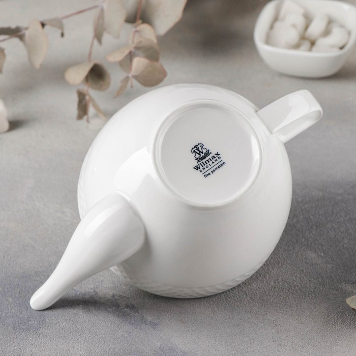 Чайник фарфоровый заварочный Wilmax &laquo;Юлия Высоцкая&raquo;, 900 мл, цвет белый