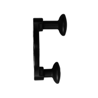 Крючок мебельный CAPPIO BELLO, двухрожковый, черный Крючок мебельный CAPPIO BELLO, двухрожковый, черный