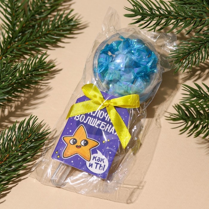 Новый год! Леденцы &laquo;Новый год: Палочка волшебная&raquo; погремушка, 25 г.