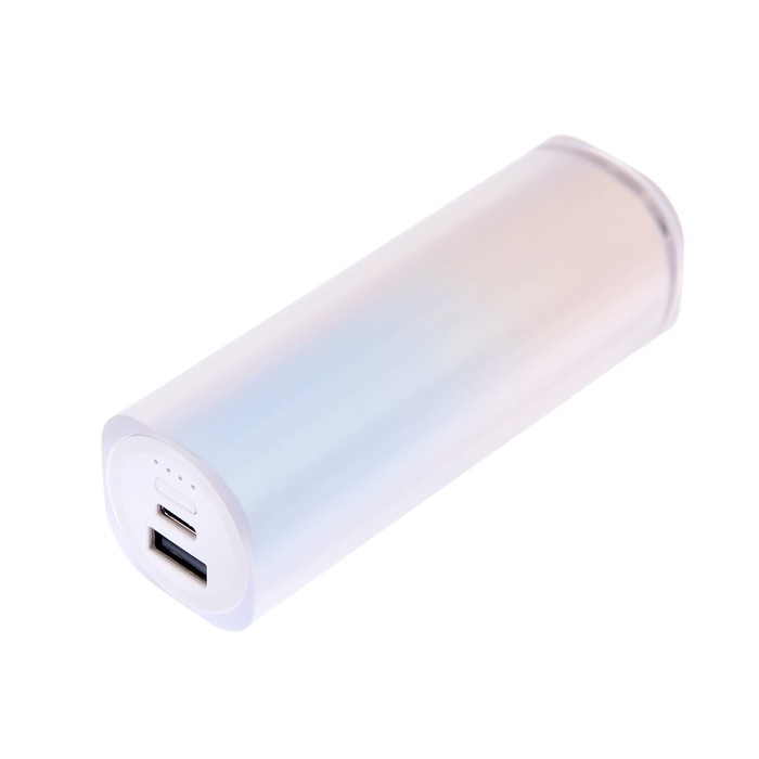 Внешний аккумулятор Y213, 5000 мАч, USB, Type-C, 2 А, сине-розовый