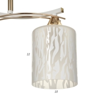 Люстра ГАЛЛОП "Ландри" 2x60Вт Е27 белый-золото