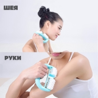 Массажёр &laquo;Роллер&raquo;, с шипами, универсальный, 14 &times; 10 &times; 5 см, цвет МИКС