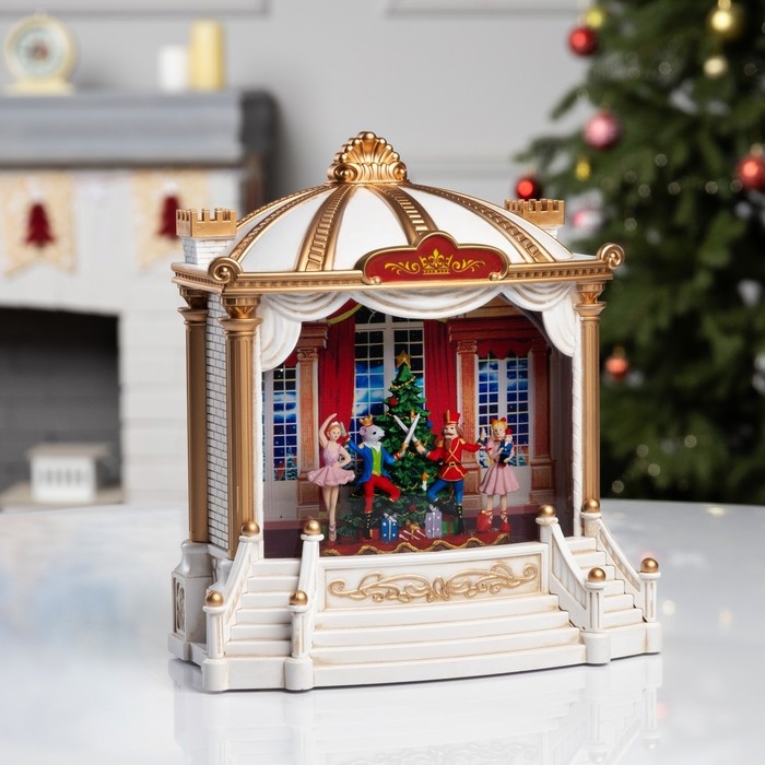 Фигура светодиодная &laquo;Сказочный театр&raquo;, 23.2х10.7х21.6 см, музыка, батарейки ААх3 (не в комплекте), USB, свечение тёплое белое