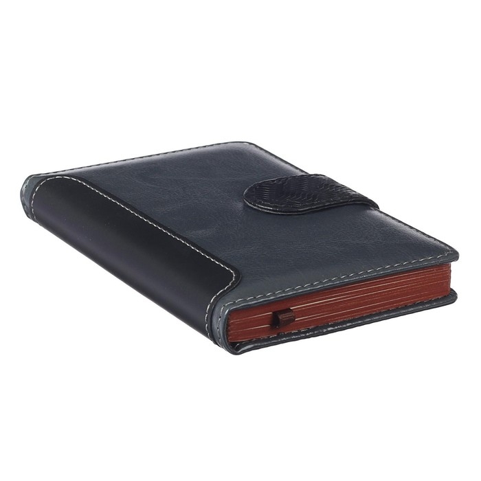 Ежедневник недатированный А6, 120 листов в клетку, тонированный срез, с хлястиком, обложка ПВХ, МИКС Ежедневник недатированный А6, 120 листов в клетку, тонированный срез, с хлястиком, обложка ПВХ, МИКС