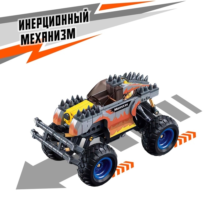 Конструктор внедорожник &laquo;Бигфут&raquo; Sluban Механо, инерционный, 267 деталей, 6+