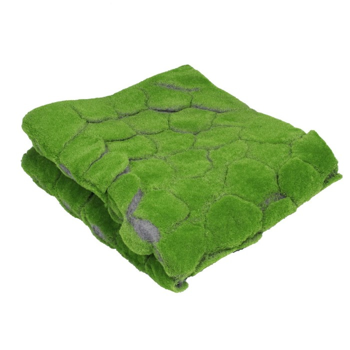 Мох искусственный, декоративный, полотно 1 × 1 м, рельефный, бугры, зелёный, Greengo Мох искусственный, декоративный, полотно 1 × 1 м, рельефный, бугры, зелёный, Greengo