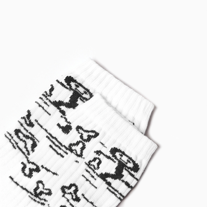 Носки мужские, цвет белый, размер 27