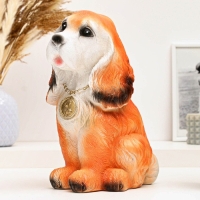 Копилка "Собака с медалью" рыжая, 25см Копилка "Собака с медалью" рыжая, 25см