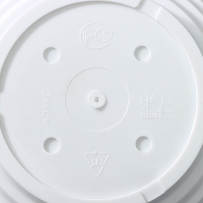 Горшок для цветов с поддоном «Алиса», 1 л, d=17 см, h=10 см, цвет белый Горшок для цветов с поддоном «Алиса», 1 л, d=17 см, h=10 см, цвет белый