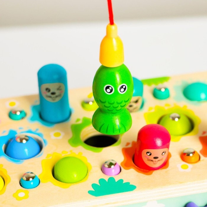 Логический центр 4 в 1 «Рыбалка, стучалка, металлофон, крутилка» 12,5х12,5х24,5 см Логический центр 4 в 1 «Рыбалка, стучалка, металлофон, крутилка» 12,5х12,5х24,5 см