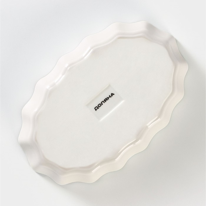 Форма для запекания фарфоровая Доляна &laquo;Млечный путь&raquo;, 20&times;12,5&times;3,5 см, цвет бирюзовый