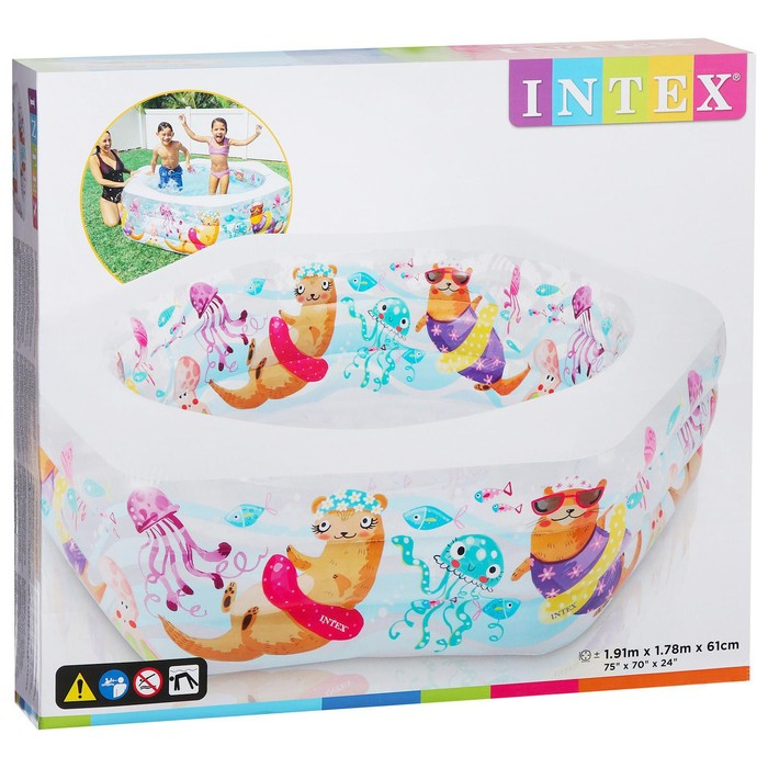 Бассейн надувной «Морской риф», 191 х 178 х 61 см, от 6 лет, 56493NP INTEX Бассейн надувной «Морской риф», 191 х 178 х 61 см, от 6 лет, 56493NP INTEX