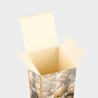 Коробка подарочная новогодняя складная &laquo;Фотографичные шары &raquo;, 9.5 х 32.5 х 9.5 см, Новый год