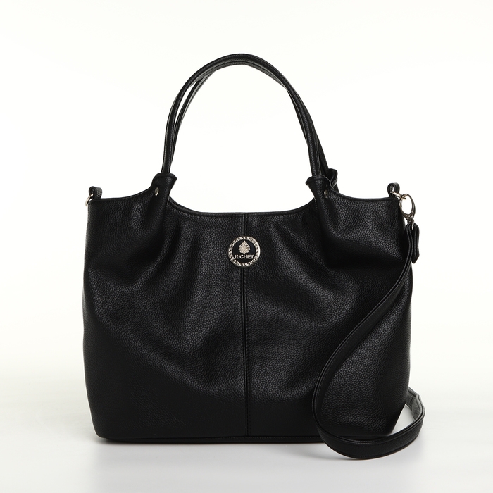 Сумка женская на молнии, цвет чёрный