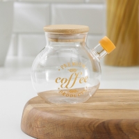 Банка стеклянная для сыпучих продуктов &laquo;Колба&raquo;, 400 мл