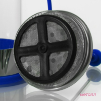 Чайник заварочный френч - пресс Доляна &laquo;Риц&raquo;, 600 мл, стекло, цвет синий