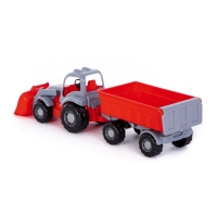 Трактор с прицепом №1 и ковшом &laquo;Силач&raquo;, МИКС