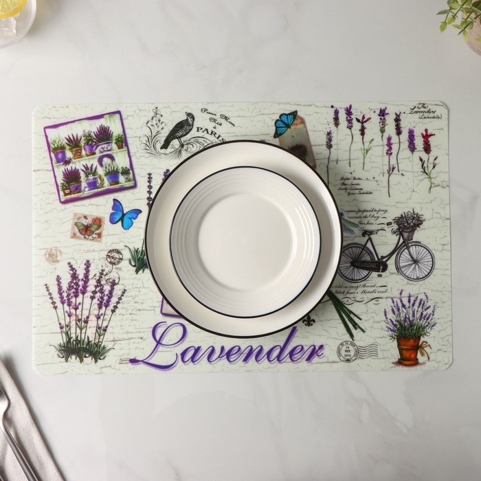 Салфетка сервировочная на стол Доляна «Лаванда», 42×29 см Салфетка сервировочная на стол Доляна «Лаванда», 42×29 см
