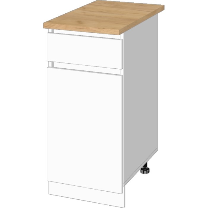 Шкаф напольный Зара 1 ящик 400х600х850 белый