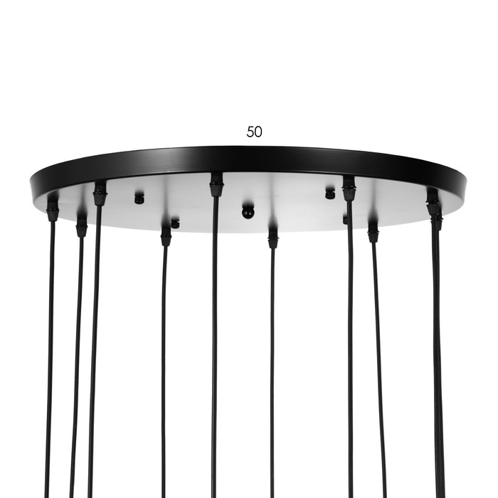 Светильник-каскад Светильник-каскад "Ортико" 10хЕ27 40Вт черный 60х60х350 см