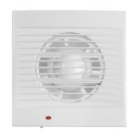 Вентилятор вытяжной ZEIN, LOF-01, d=100 мм, 220 В, 15 Вт, москитная сетка, белый