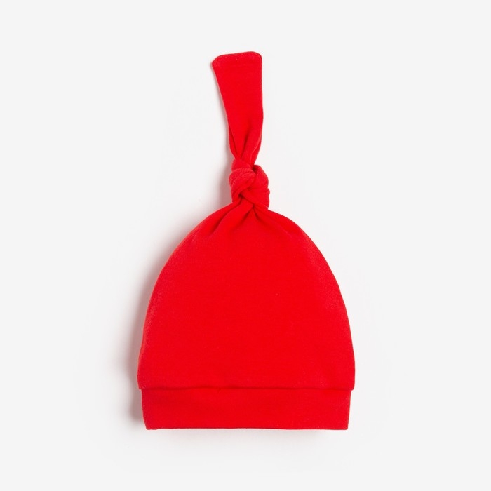 Чепчик (шапочка) Крошка Я &laquo;Мой первый НГ&raquo;, цвет красный, размер 46
