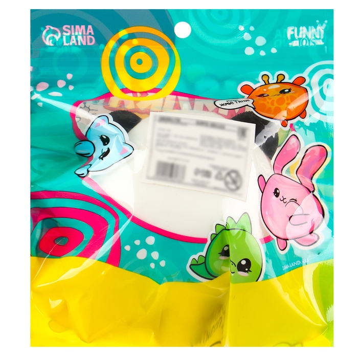 Антистресс сквиш мялка &laquo;Пандочка&raquo;,с пастой, в пакете