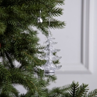 Ёлочная игрушка &laquo;Хрустальная ёлочка&raquo; 18 см, от батареек, свечение мульти (RGB)