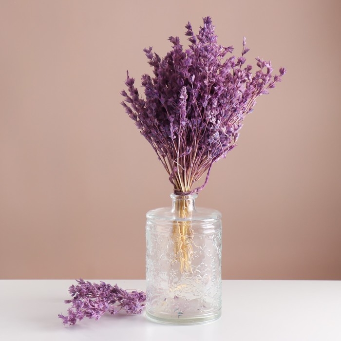 Набор сухоцветов Набор сухоцветов "Шандра", банч длина 32 (+/- 6 см), сиреневый