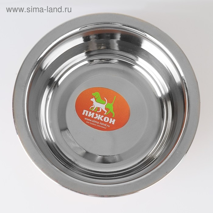 Миска стандартная цветная с полосой, 450 мл, красная Миска стандартная цветная с полосой, 450 мл, красная