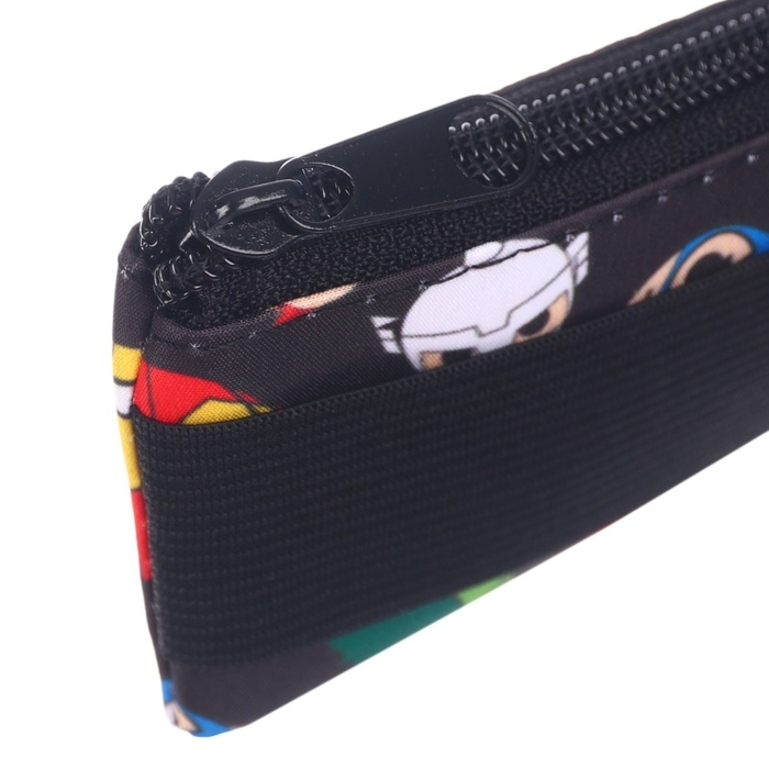 Пенал мягкий 1 отд. плоский с резинкой д/блокнота 55*200 ПМ-шр29 Мстители